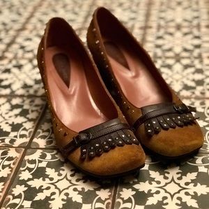Vintage suede Italian shoes
